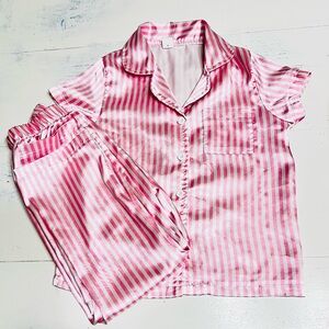 Pink Striped Kids Pajamas